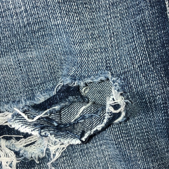 American Eagle women’s blue ripped / distressed skinny jeans / jeggings - Picture 8 of 12